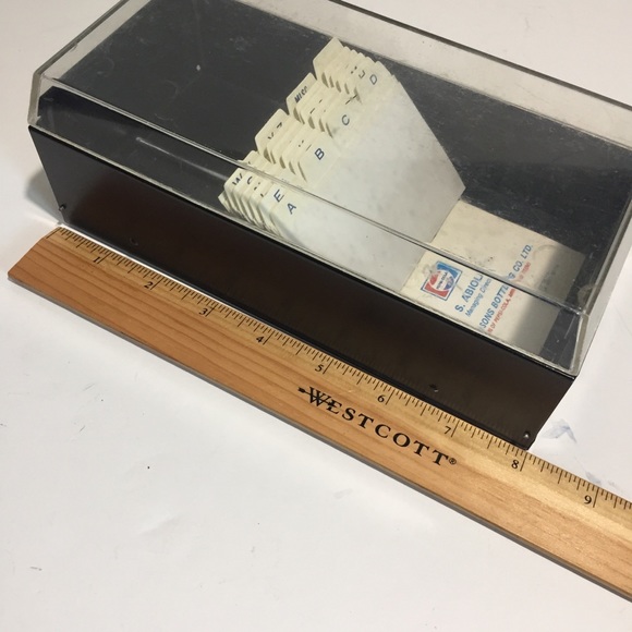 Vintage MCM metal file box Japan - Picture 10 of 11